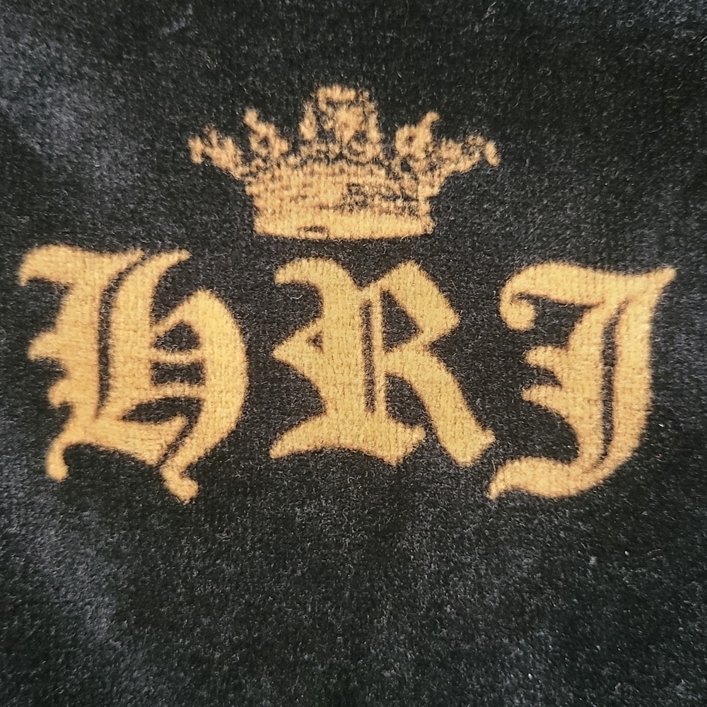 Juicy Couture Vintage Kids Y2K Velour Hoodie Her Royal Juicyness Navy NWT S - Picture 4 of 11